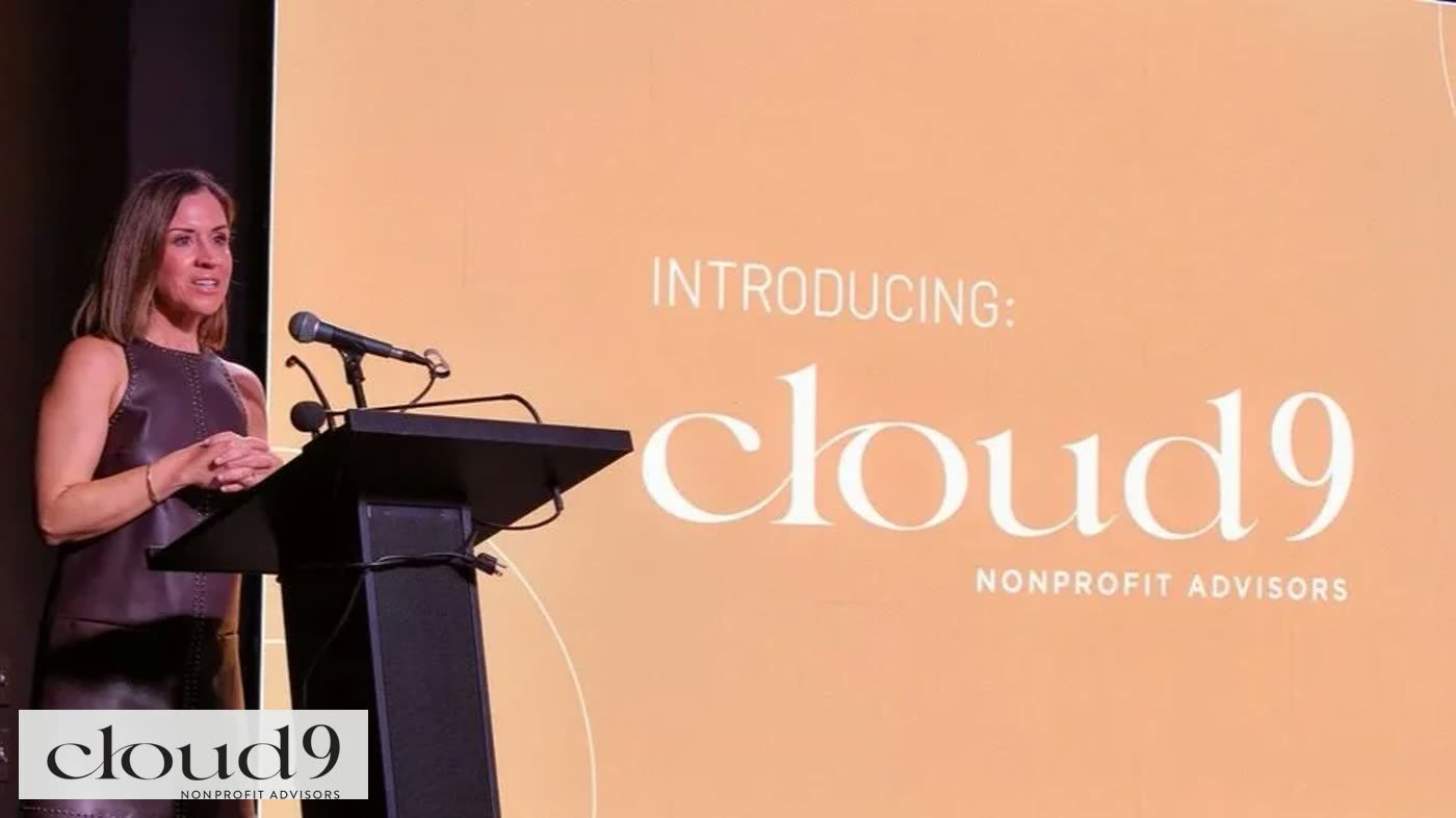 A Cloud Nine Nonprofit Advisors presentation, the screen reading Introducing cloud9