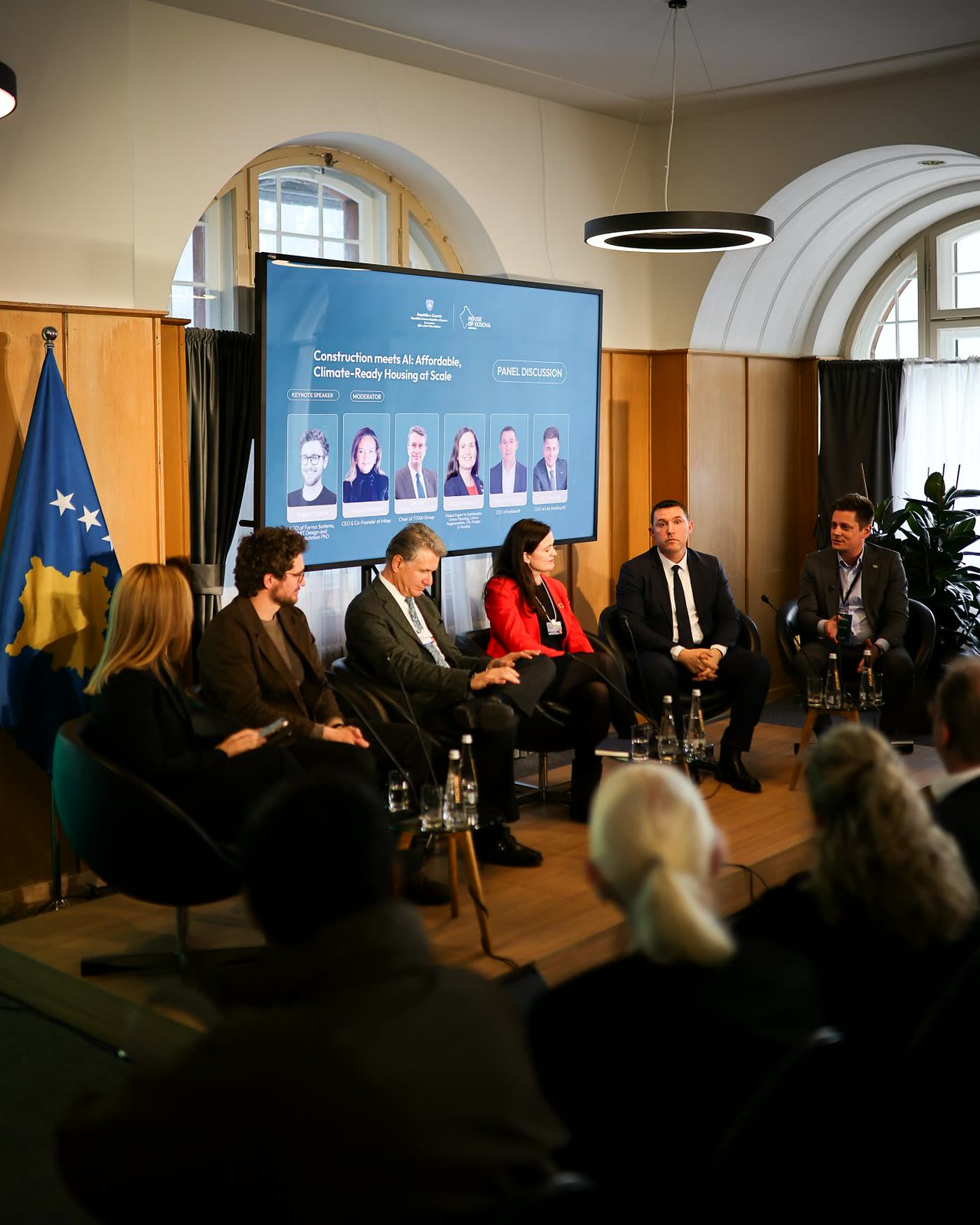 A panel at the House of Kosova in Davos