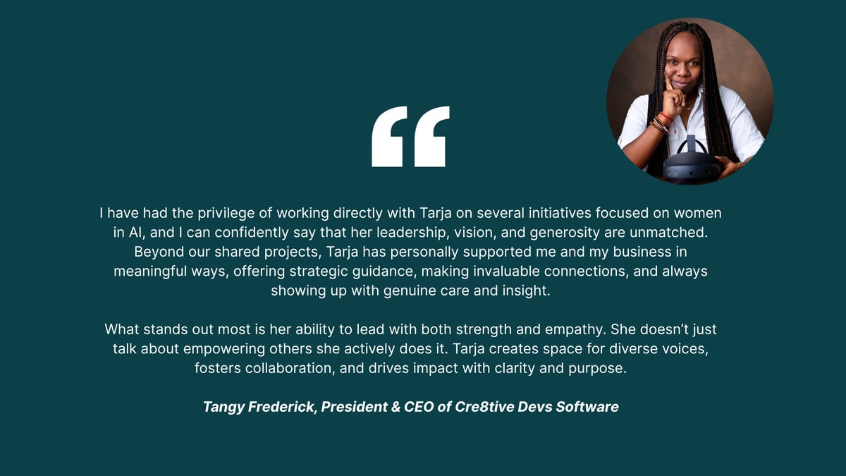 Testimonial for Tarja Stephens