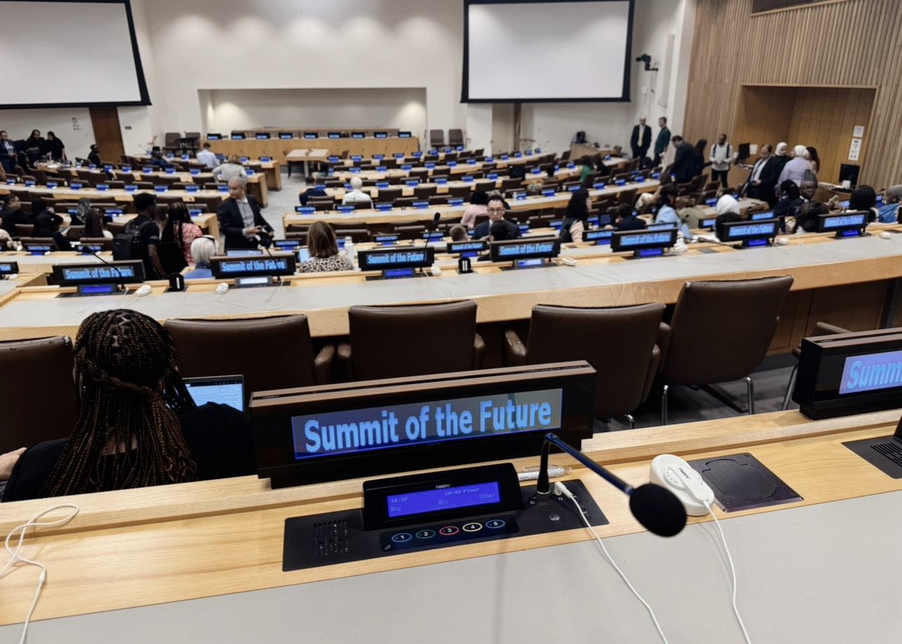 The Summit of the Future chamber at the United Nations